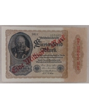 Германия 1000 марок 1922. Надпечатка 1 000 000 000 (один миллиард) марок арт. 2393